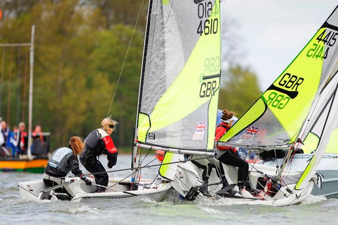 Hannah and Izzi Bristow,Feva,GBR 4610 - 2012 RYA Eric Twiname Championship ©  Paul Wyeth / RYA http://www.rya.org.uk